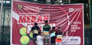 Turnamen Tenis Merah Putih Pelti Kepri Sukses Cetak Juara Muda turnamen tenis merah putih