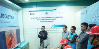Direksi PLN Batam Tinjau Command Centre K3, Dorong Digitalisasi Pengawasan Keselamatan Kerja