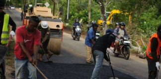 Pemprov Kepri Laksanakan Perbaikan Jalan Nusantara KM 13 Tanjungpinang-Kijang