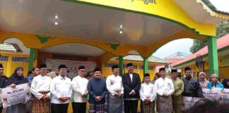 Peringatan Maulid Nabi di Pulau Penyengat, Warga Antusias Meski Diguyur Hujan maulid nabi di penyengat
