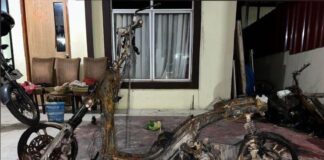Pria di Batam Bakar Motor Akibat Cemburu Pacar Belum Pulang hingga Dini Hari pria batam bakar motor