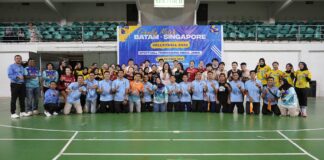 Batam dan Singapura Pererat Hubungan Lewat Pertandingan Bola Voli