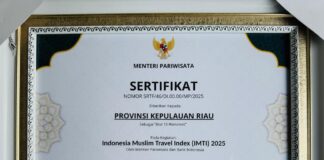 Provinsi Kepri Posisi Ketiga Destinasi Ramah Muslim Nasional Tahun 2025