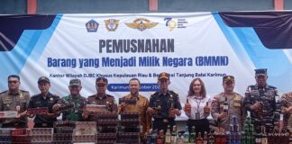 Kanwil DJBC Kepri Musnahkan BB Senilai Rp5 Miliar, Rokok hingga Pakaian Ilegal