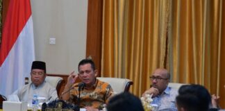 Ansar Kawal Progres Pembangunan Monumen Bahasa Nasional di Penyengat