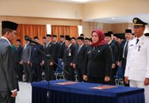 Perubahan Nomenklatur, 65 Pejabat Struktural Pemko Batam Dikukuhkan, Dua Pejabat Lainnya Jalani Pelantikan