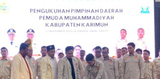 Salman Alfarisi Resmi Pimpin Pemuda Muhammadiyah Karimun