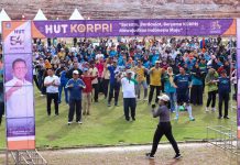 Ribuan ASN Meriahkan Senam Bersama Peringatan HUT ke-54 Korpri di Kepri