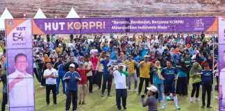 Ribuan ASN Meriahkan Senam Bersama Peringatan HUT ke-54 Korpri di Kepri