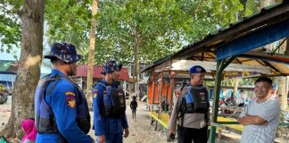Ditpolairud Polda Kepri Dirikan Posko BANSAR di Pantai Melayu dan Tanjung Pinggir pantai tanjung pinggir
