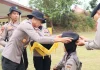 49 Bintara Muda Polda Kepri Ikuti Tradisi Pembaretan