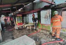 4 Rumah Kontrakan di Jalan Bintan Terbakar, Diduga Akibat Korsleting kontrakan jalan bintan terbakar