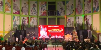 Ribuan Umat Nasrani Padati Perayaan Natal Oikumene di GOR Badang Perkasa Perayaan Natal Oikumene