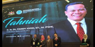 Fandy Iood Terima Gelar Industrial Specialist Konstruksi di Majlis Anugerah MPPM Malaysia