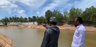 Waduk Menyusut Akibat Panas Ekstrem, PDAM Karimun Pastikan Distribusi Air Tetap Jalan waduk karimun menyusut