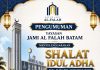 Warga Central Hills Batam Salat Iduladha di Lahan Pembangunan Masjid Jami Al Falah Central Hills Batam