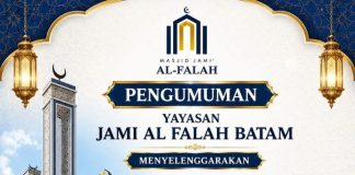 Warga Central Hills Batam Salat Iduladha di Lahan Pembangunan Masjid Jami Al Falah Central Hills Batam