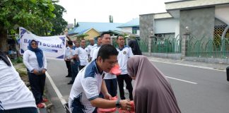 Hadirkan Manfaat Nyata, Rutan Tanjungpinang Gelar Fun Walk dan Jumat Berbagi