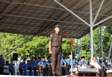 Jadi Inspektur Upacara 17 Hari Bulan di Batam, Ini Pesan Kajari Batam