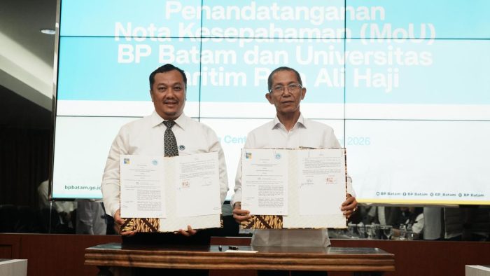 Jalin Kerja Sama Riset dan Kajian Kemaritiman, BP Batam Teken MoU dengan UMRAH