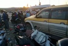 Mitshubishi Strada Tabrakan Karambol di Simpang Kepri Mall, Empat Orang Terluka