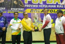 Popda X Kepri Berakhir : Karimun Tempati Posisi 5, Bupati Bakal Evaluasi Setiap Cabor