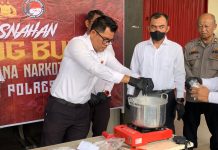 Selamatkan Ribuan Jiwa, Polres Karimun Musnahkan BB 747,26 Gram Sabu