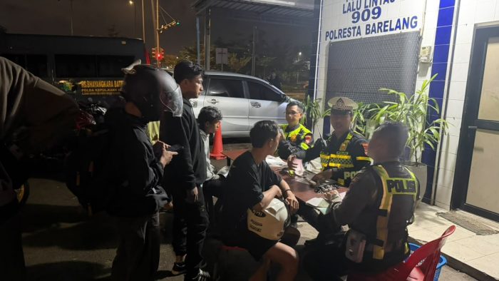 Patroli Antibalap Liar di Batam, Polresta Barelang Tindak 35 Motor Knalpot Brong