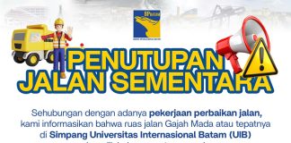 Tingkatkan Keselamatan dan Kenyamanan, BP Batam Lakukan Rekonstruksi Jalan Gajah Mada