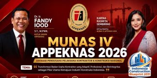 MUNAS IV APPEKNAS 2026 Siap Digelar, Usung Indonesia Construction Blueprint 2031 Perkuat Masa Depan Industri Konstruksi Nasional