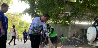 DPC Partai Demokrat Karimun Gelar Goro Bersama di Pasar Puan Maimun