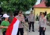 Semarak Hari Kemerdekaan RI, Kapolres Karimun Ajak Warga Kibarkan Bendera 