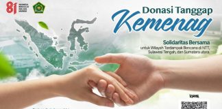 Saatnya Peduli, Kemenag Ajak Donasi untuk Warga NTT Terdampak Bencana Donasi Bencana NTT