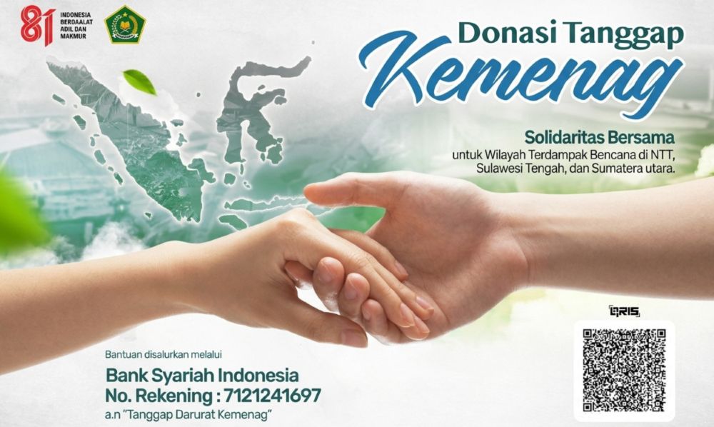 Saatnya Peduli, Kemenag Ajak Donasi untuk Warga NTT Terdampak Bencana