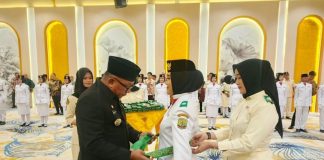 56 Paskibraka Tanjungpinang Dikukuhkan, Siap Kibarkan Merah Putih