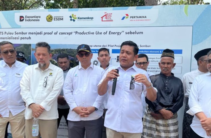 Infrastruktur PLTS Dibangun, Warga Pulau Sembur Mulai Rancang Bisnis Koperasi PLTS Pulau Sembur