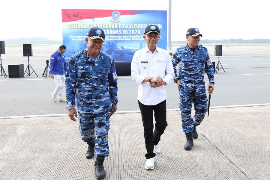 Koopsudnas Simulasikan Penanganan Pesawat Asing Pasca-Force Down