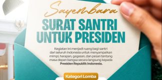 Sayembara Surat Santri untuk Presiden, Ruang Sampaikan Aspirasi