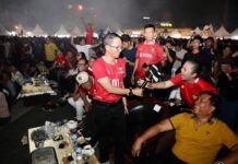 Nobar di Engku Putri, Amsakar dan Warga Batam Rayakan Indonesia Juara FIFA ASEAN Cup 2026