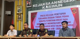 Jaksa Tetapkan Mantan Marketing BRI Karimun Jadi Tersangka, Gasak Dana KUR Mikro Rp740 Juta