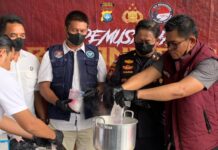 Polisi Musnahkan 1,3 Kilogram Sabu Tak Bertuan, Ditemukan Ngapung di Dermaga BC Kepri