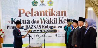 Lantik Pimpinan Baznas, Bupati Karimun Dorong Digitalisasi Zakat dan Pengentasan Kemiskinan