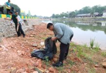 Gotong Royong di Taman Kolam Kijang, Jaga Ikon Bintan Timur